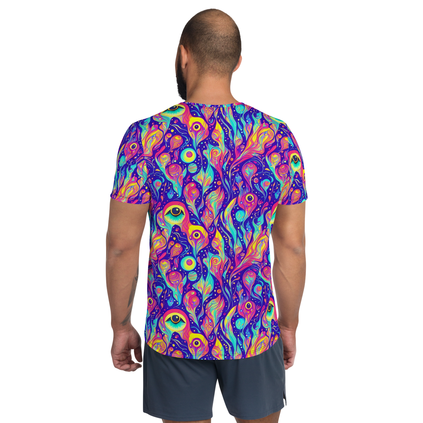 Men's Athletic T-Shirt - Mystic Petal Dance