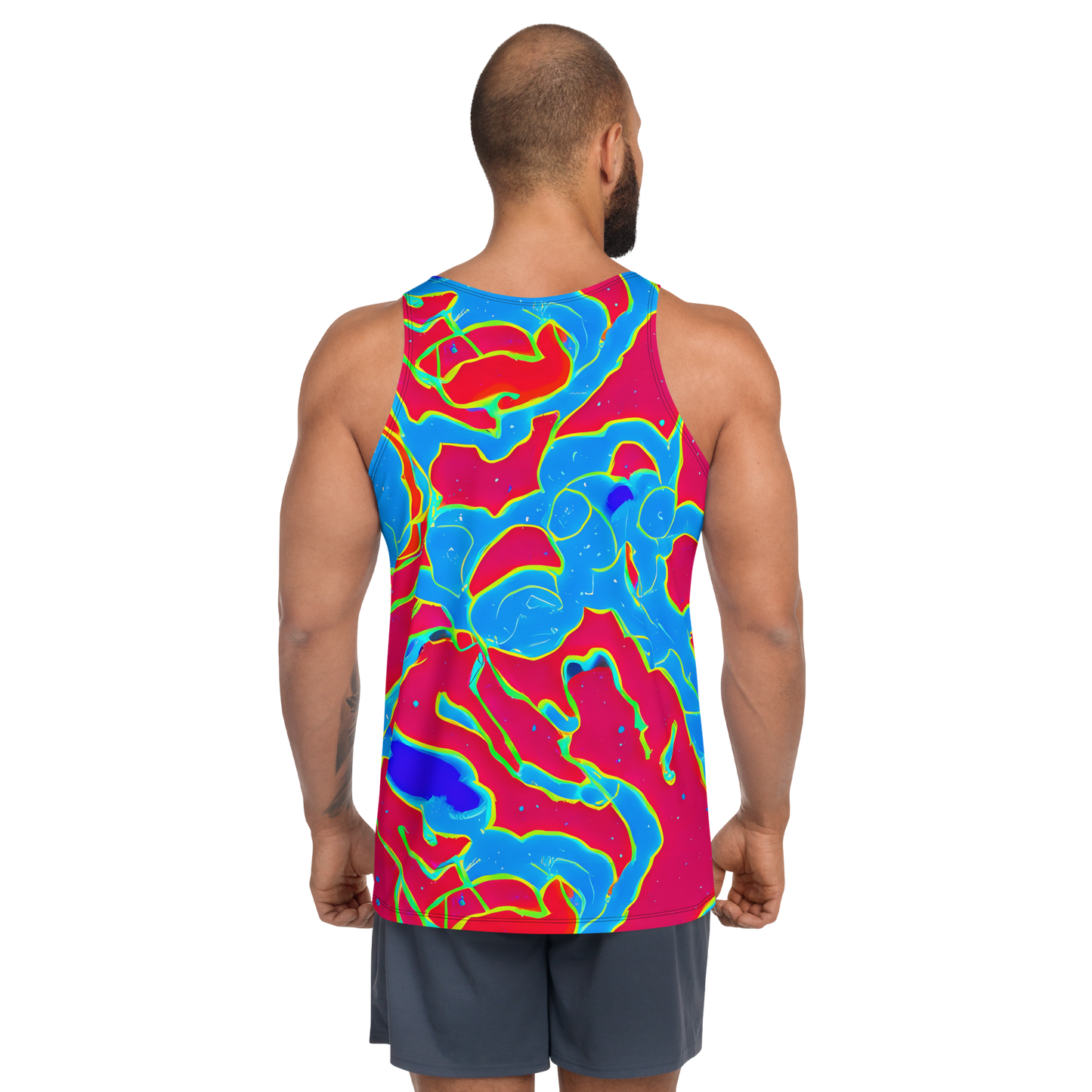 Men's Tank Top - Electric Bloom