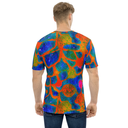 Men's Crew Neck T-Shirt - Vibrant Mosaic