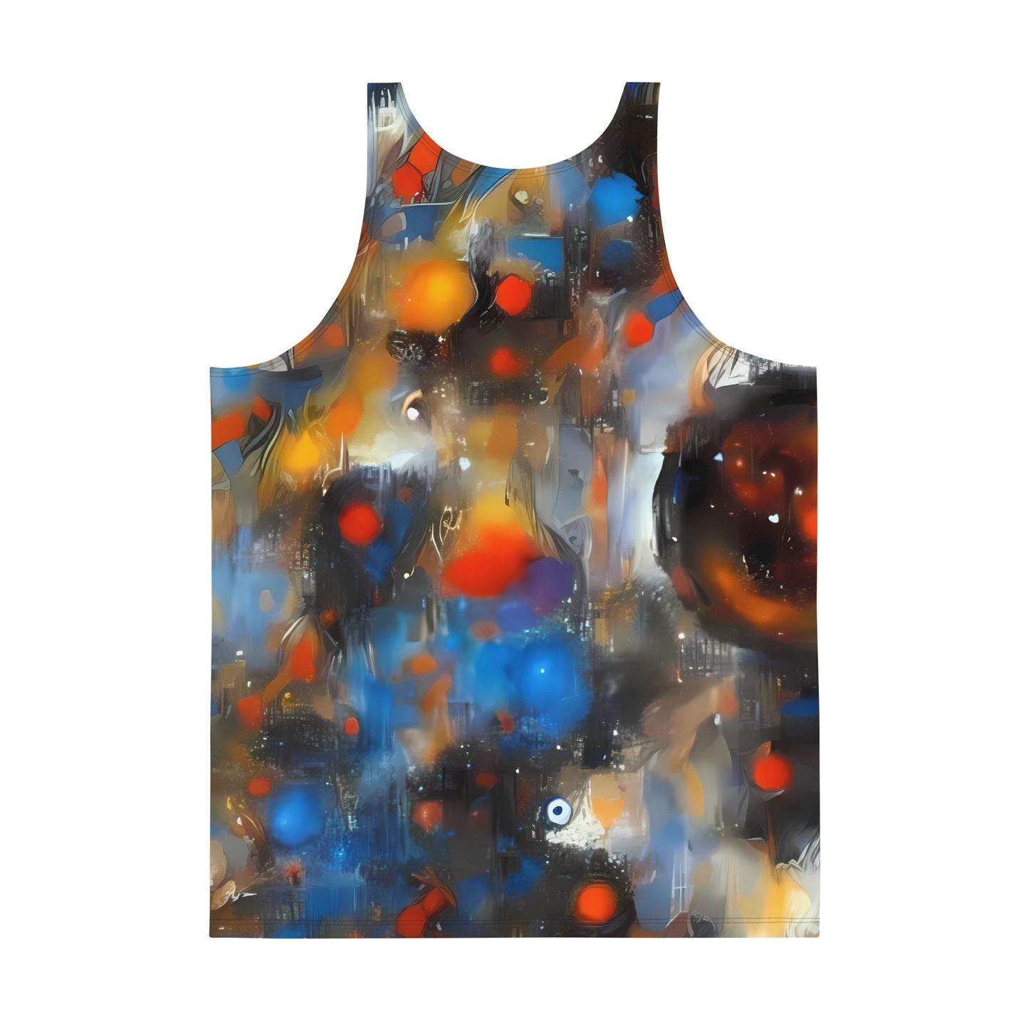 Men's Tank Top - Abstract Aqua