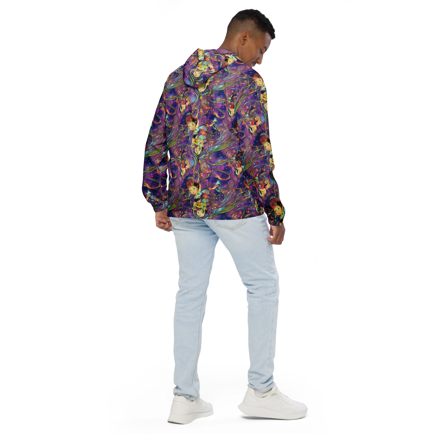 Men's Windbreaker - Spiral of Stardust