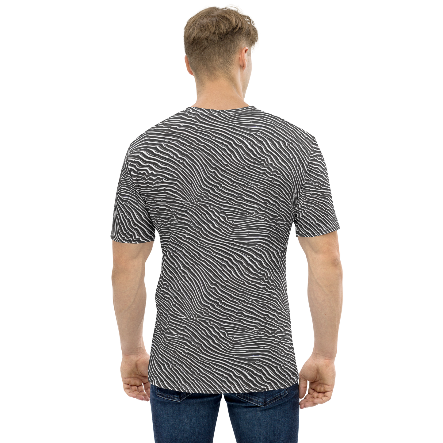 Men's Crew Neck T-Shirt - Hypnotic Waves