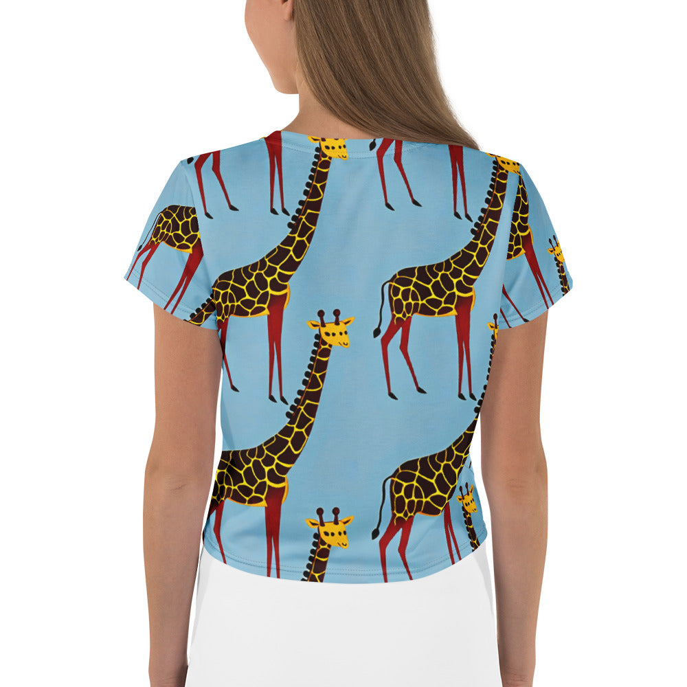 Crop Tee - Giraffe Groove