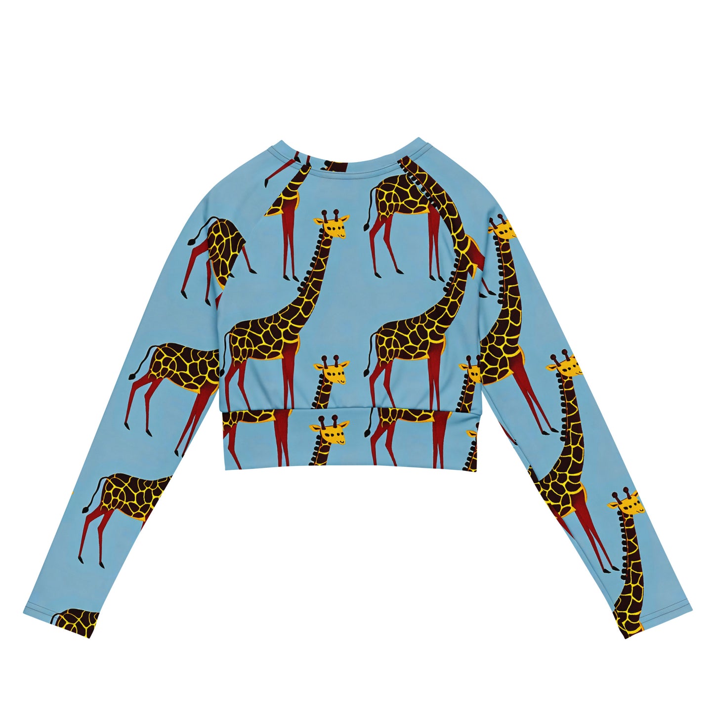 Long Sleeve Crop Top - Giraffe Groove