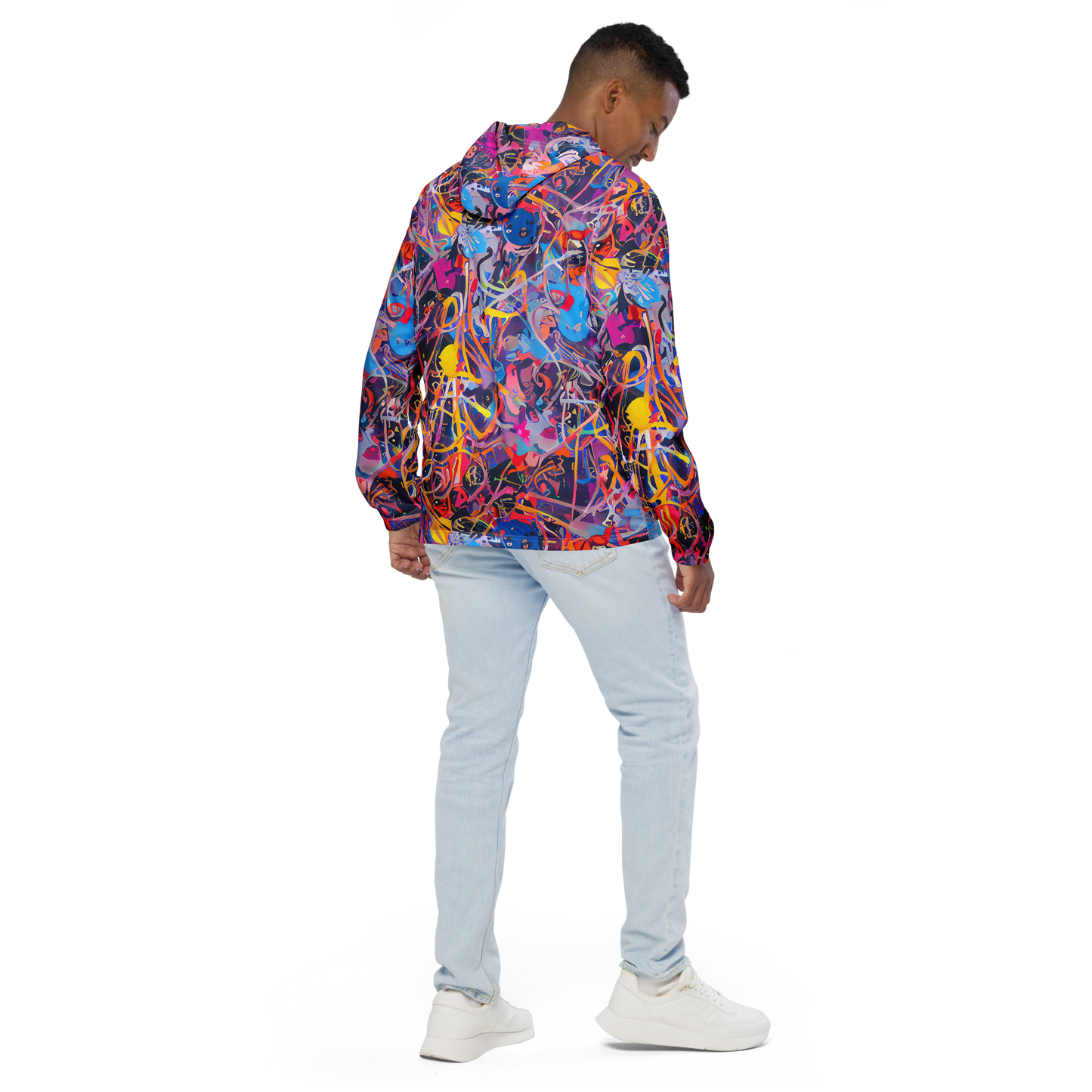 Men's Windbreaker - Vibrant Fusion