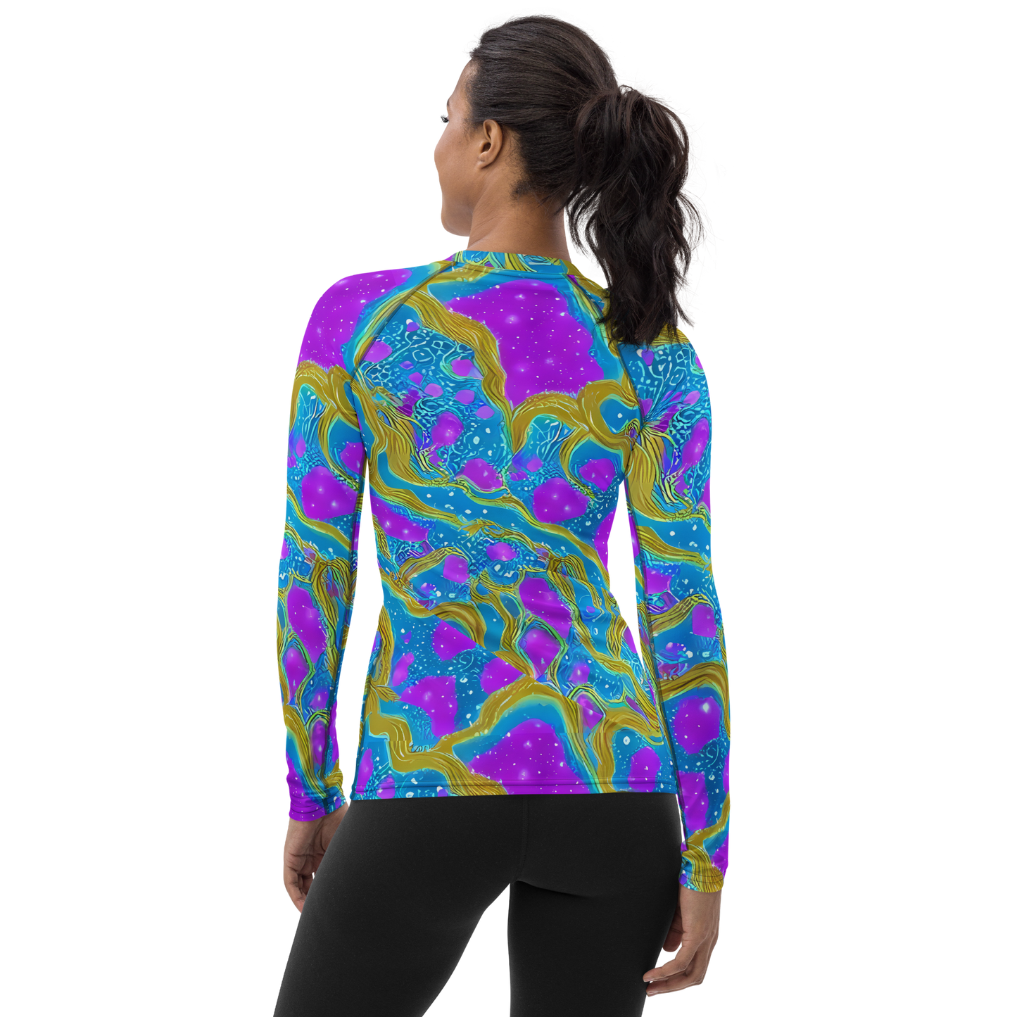 Women's Rash Guard - Mystic Waves