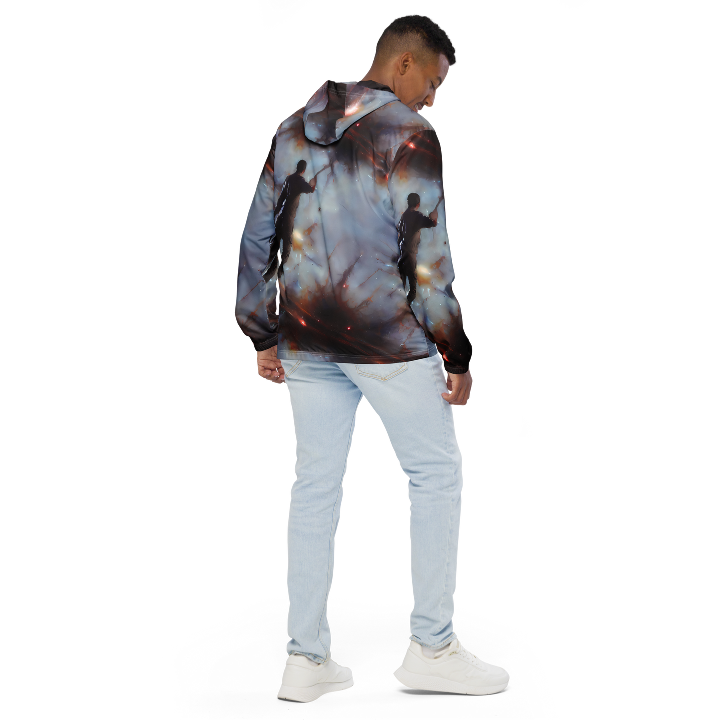 Men's Windbreaker - Impressionist Void