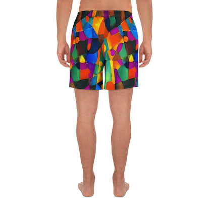 Men's Athletic Shorts - Galactic Jigsaw