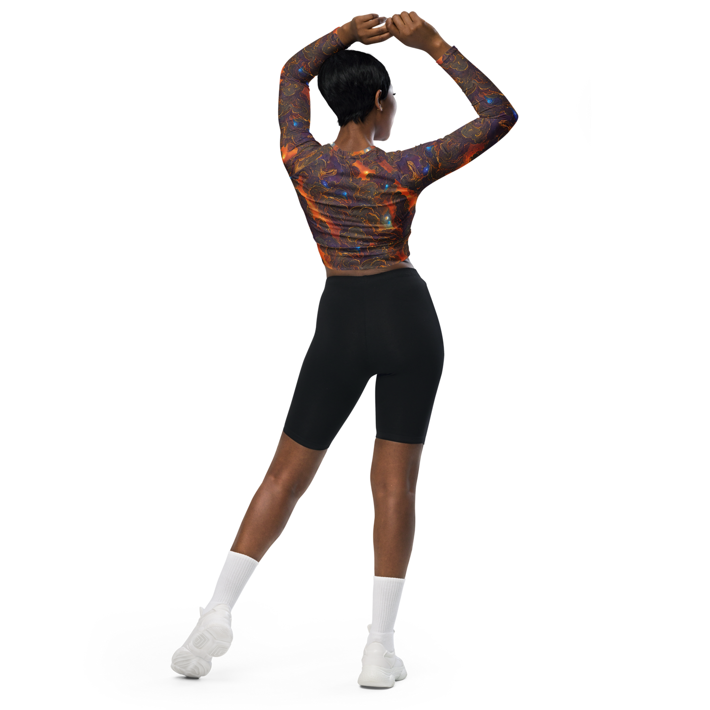 Long Sleeve Crop Top - Pozzo Vortex