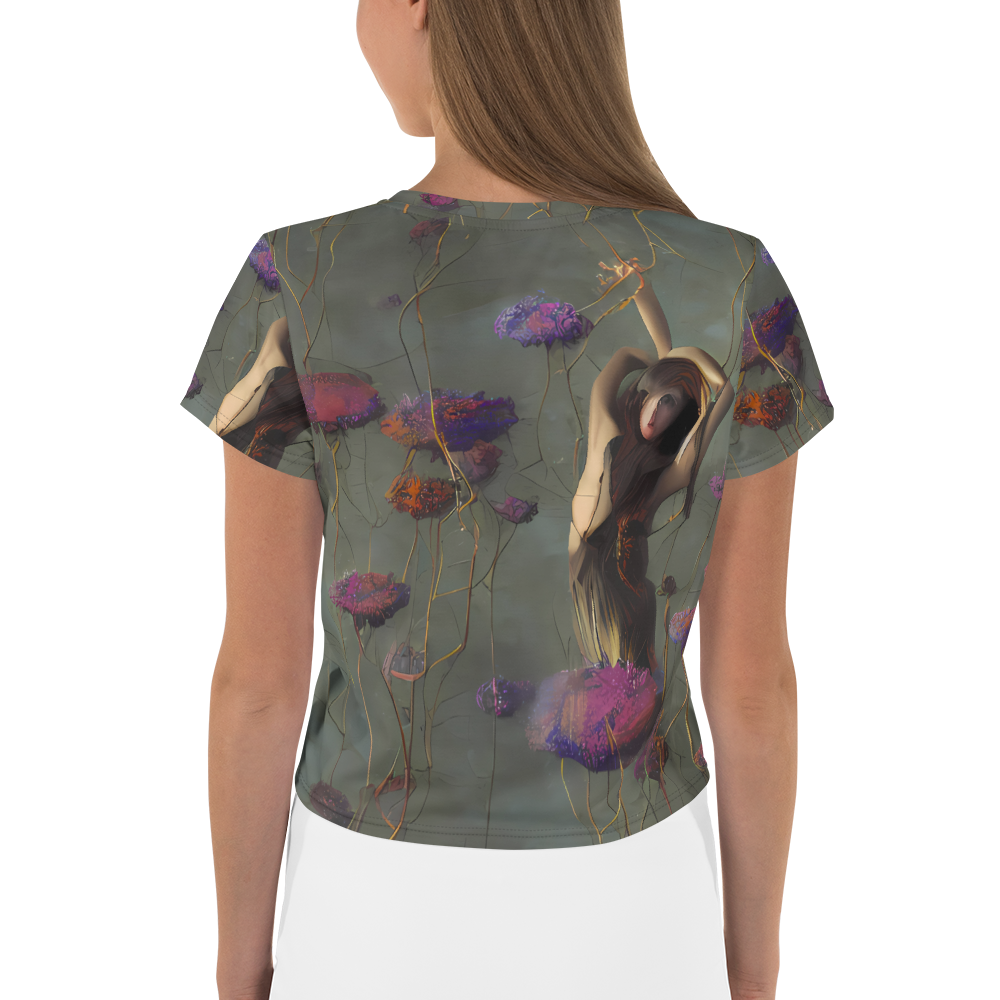 Women's Crop Tee - Ethereal Bloom