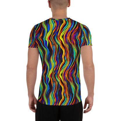 Men's Athletic T-Shirt - Celestial Waves