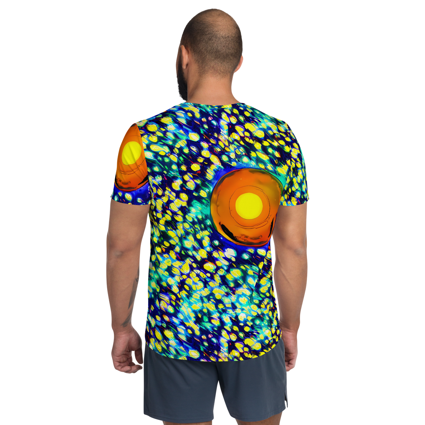 Men's Athletic T-Shirt - Illuminated Whirl