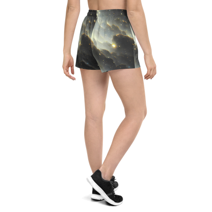 Women’s Athletic Shorts - Rutkowski Nebula