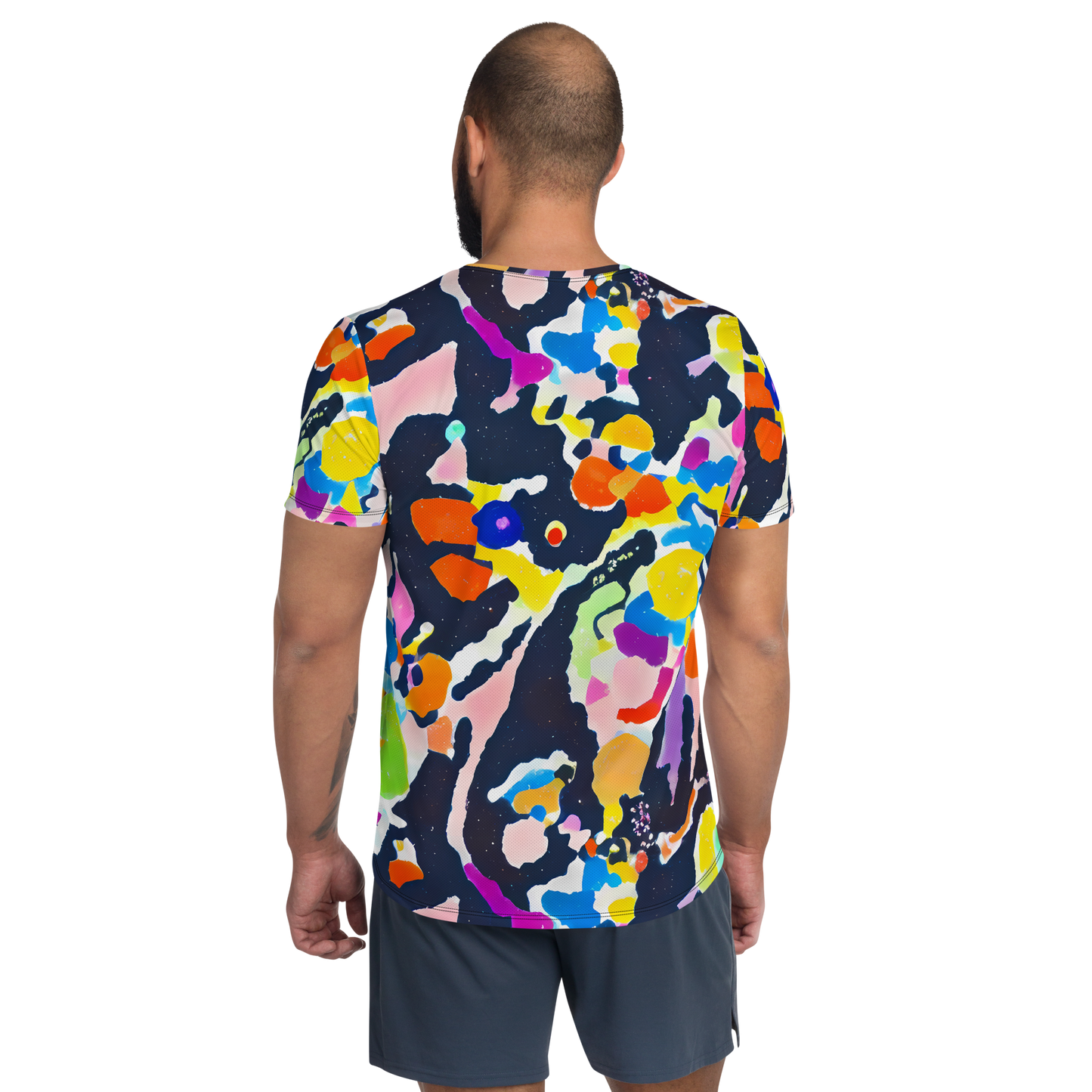 Men's Athletic T-Shirt - Kaleido Burst