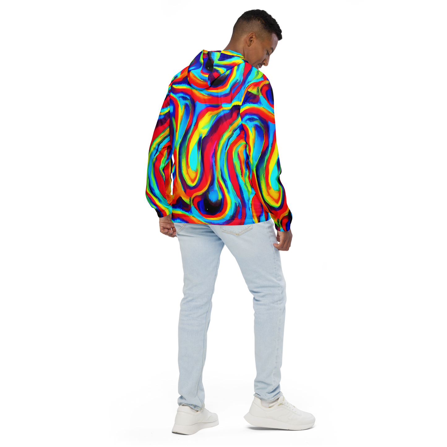 Men's Windbreaker - Stael Swirls