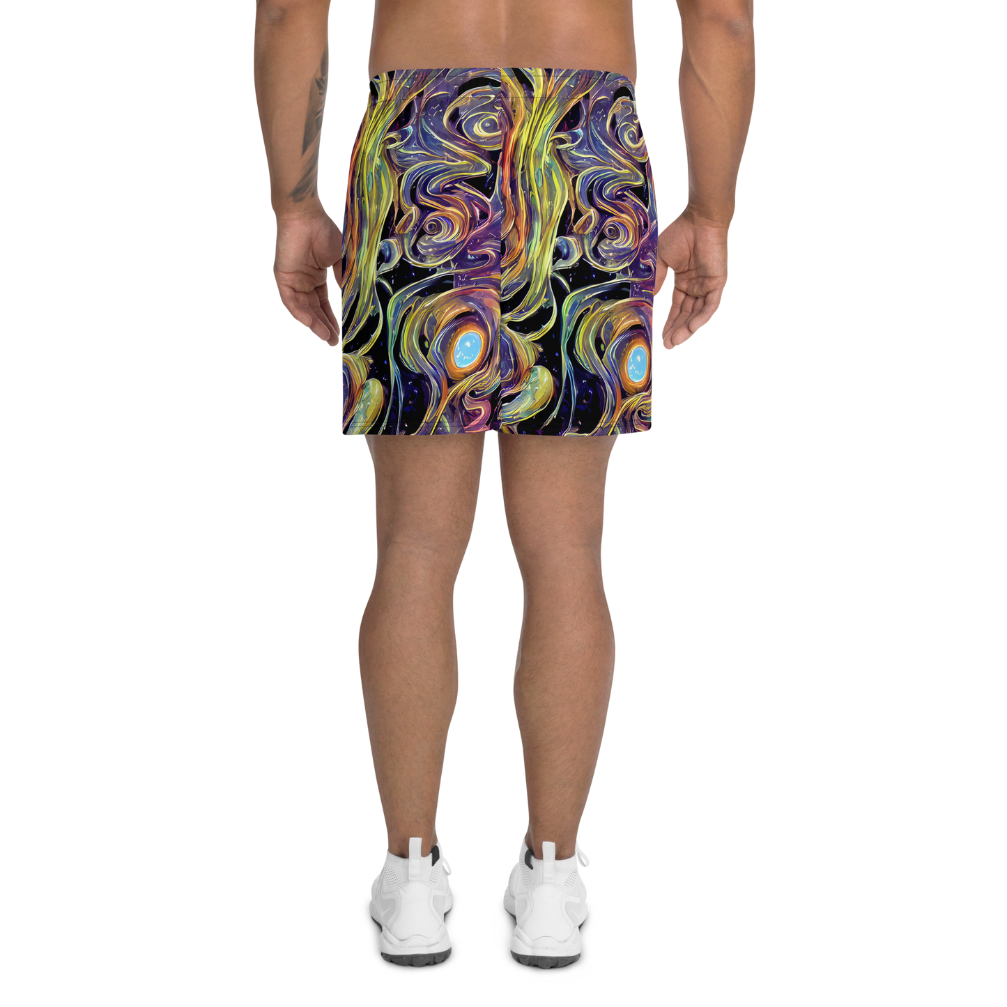 Men's Athletic Shorts - Lebacq Swirl