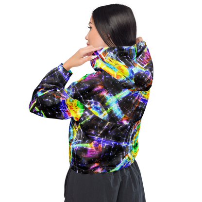 Women's Cropped Windbreaker - Hirschl's Vortex