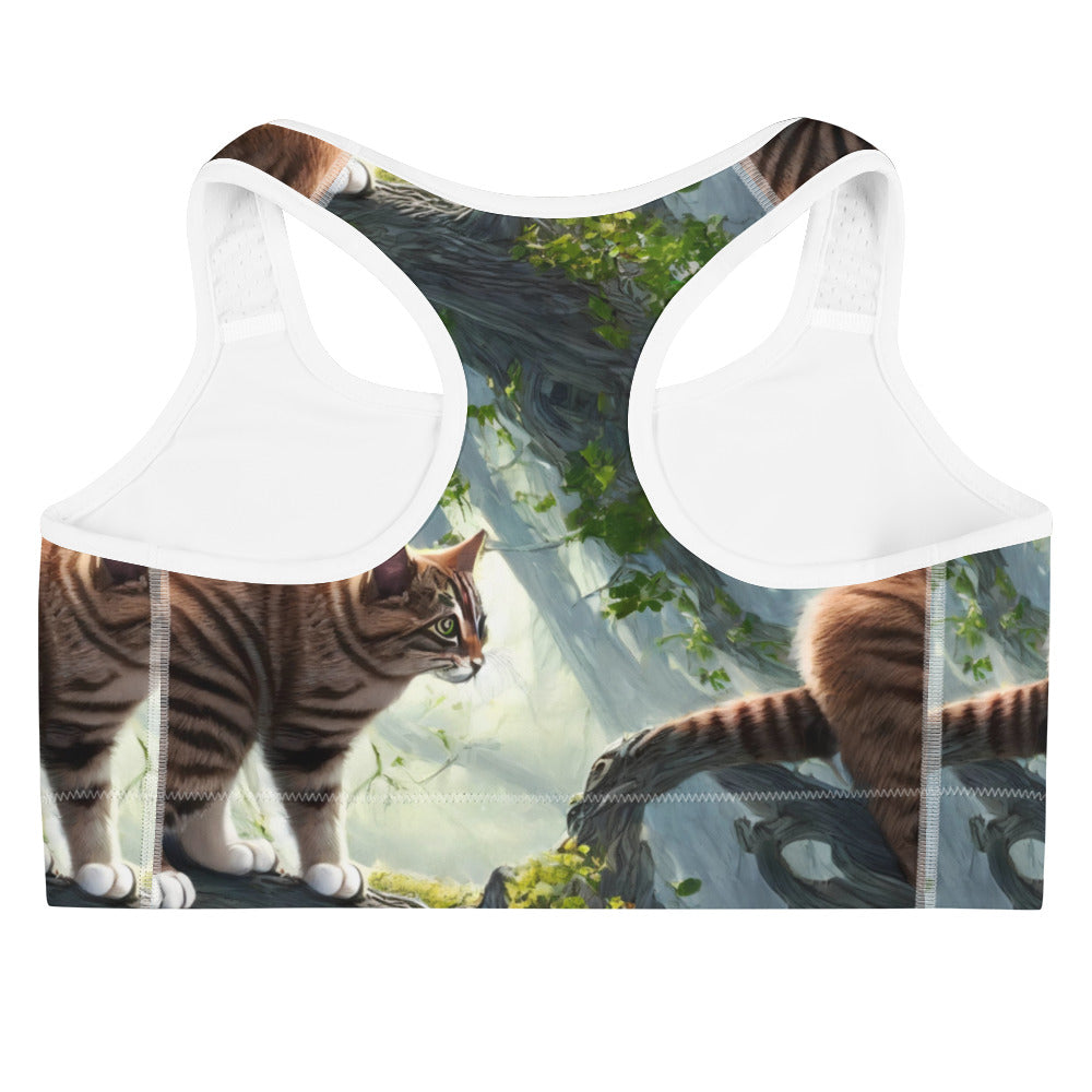 Sports Bra - Whiskered Enigma