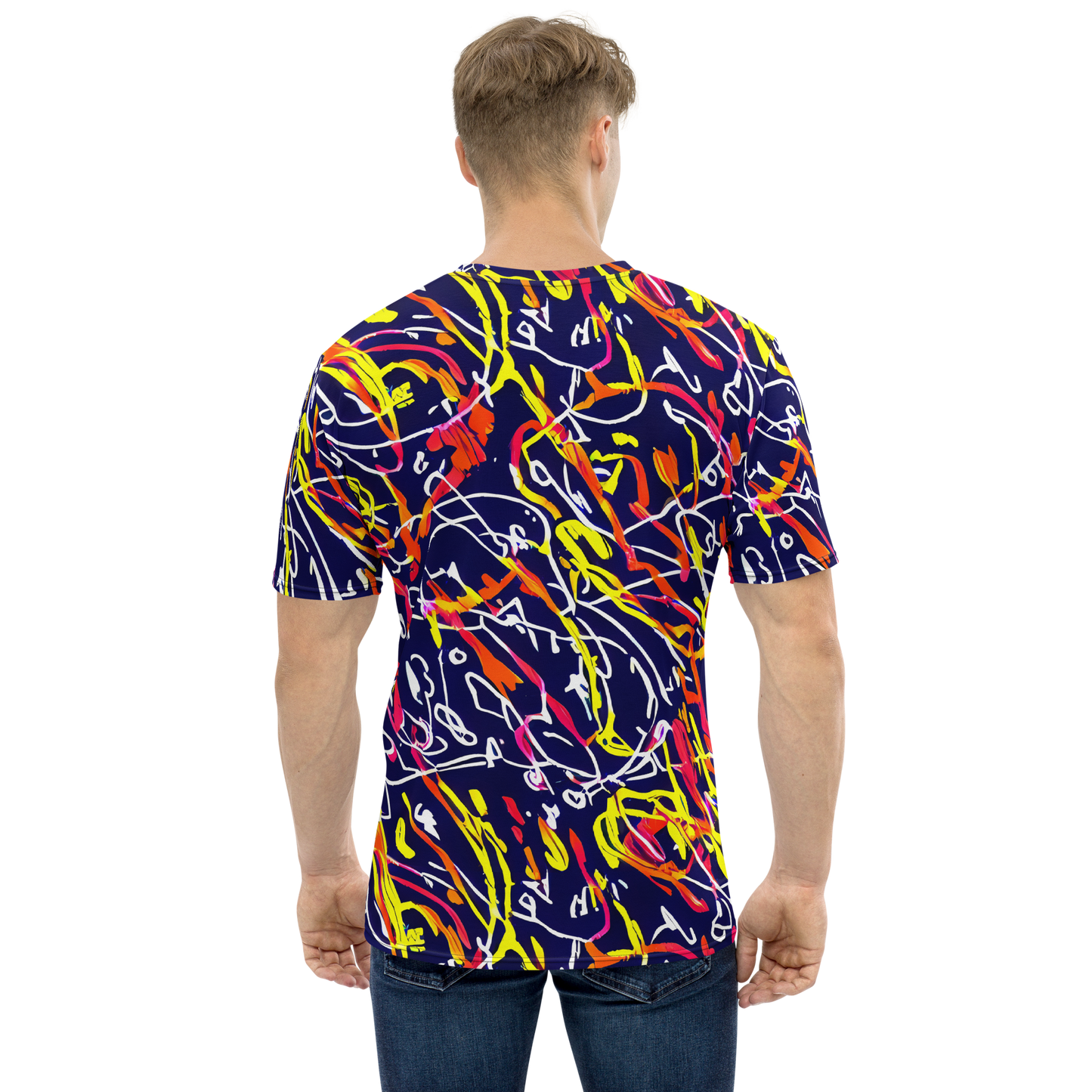 Men's Crew Neck T-Shirt - Neon Currents