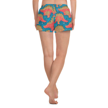 Women’s Athletic Shorts - Jurassic Jive
