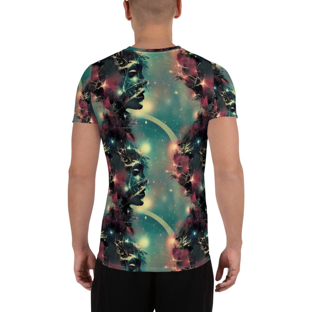 Men's Athletic T-Shirt - Galactic Serpent