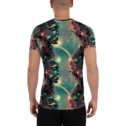 Men's Athletic T-Shirt - Galactic Serpent