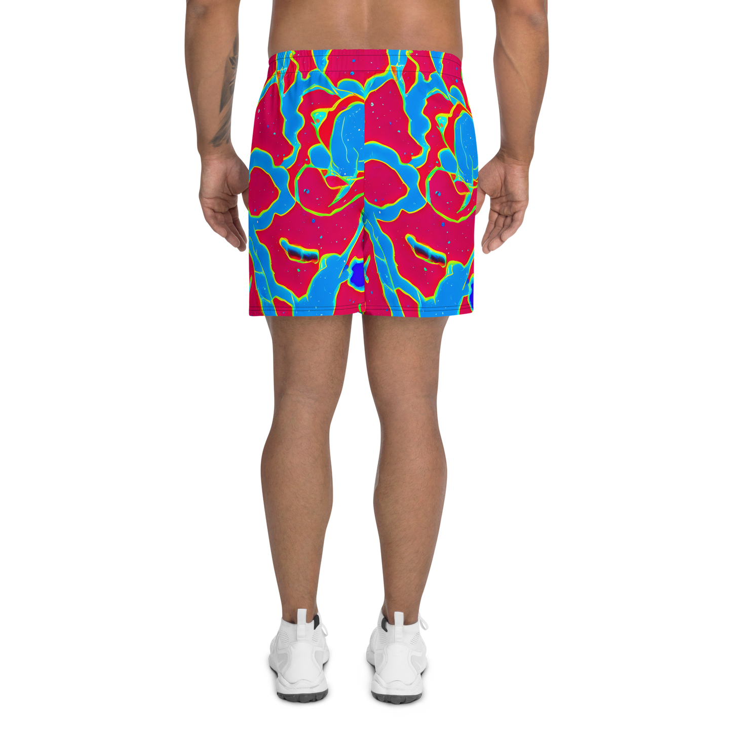 Men's Athletic Shorts - Electric Bloom