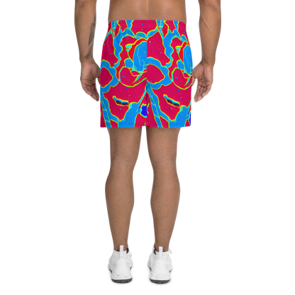 Men's Athletic Shorts - Electric Bloom