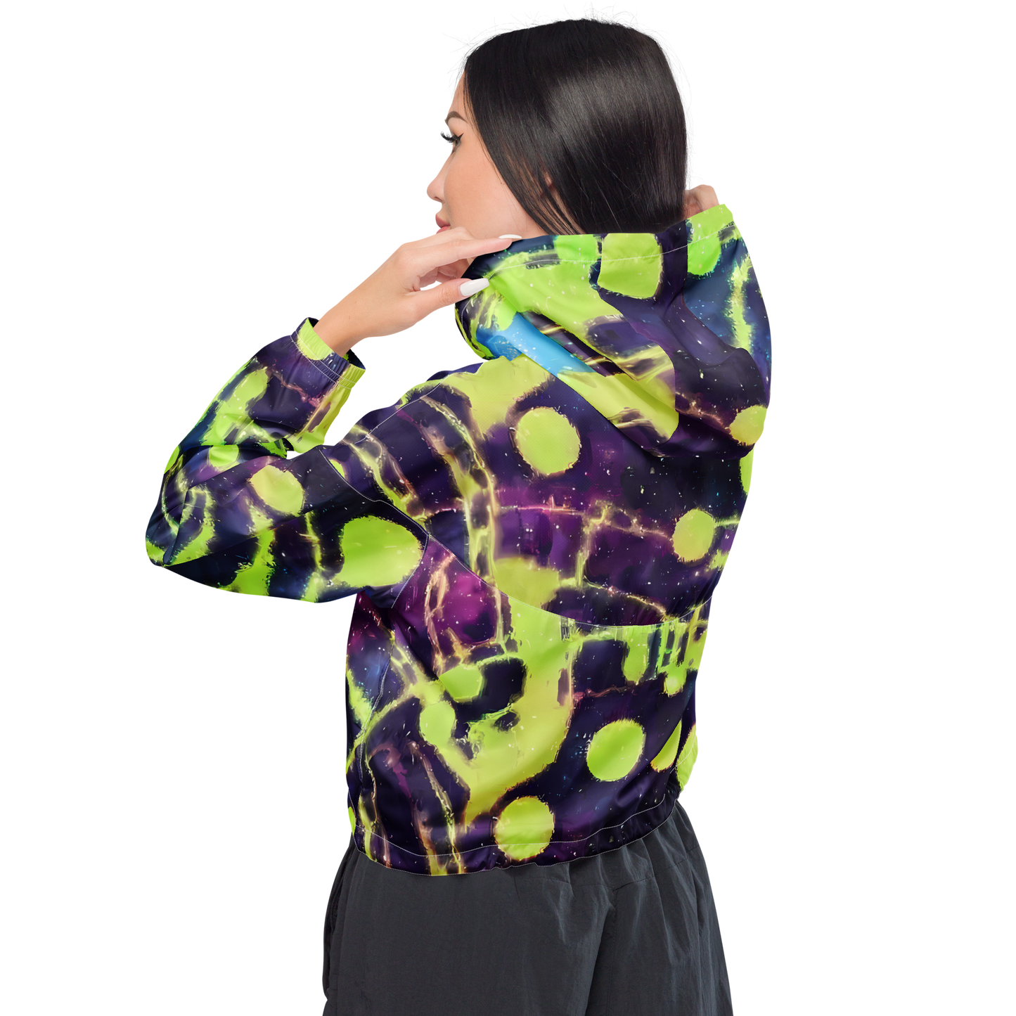 Women's Cropped Windbreaker - Douglas Dreams