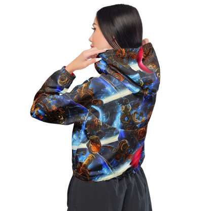 Women's Cropped Windbreaker - Pimenov's Cosmos