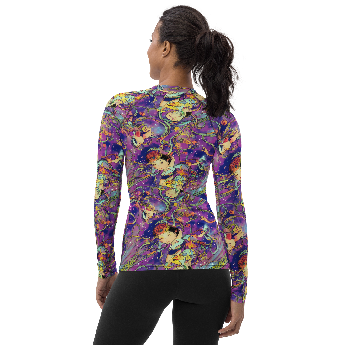 Women's Rash Guard - Spiral of Stardust