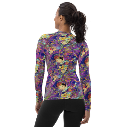 Women's Rash Guard - Spiral of Stardust