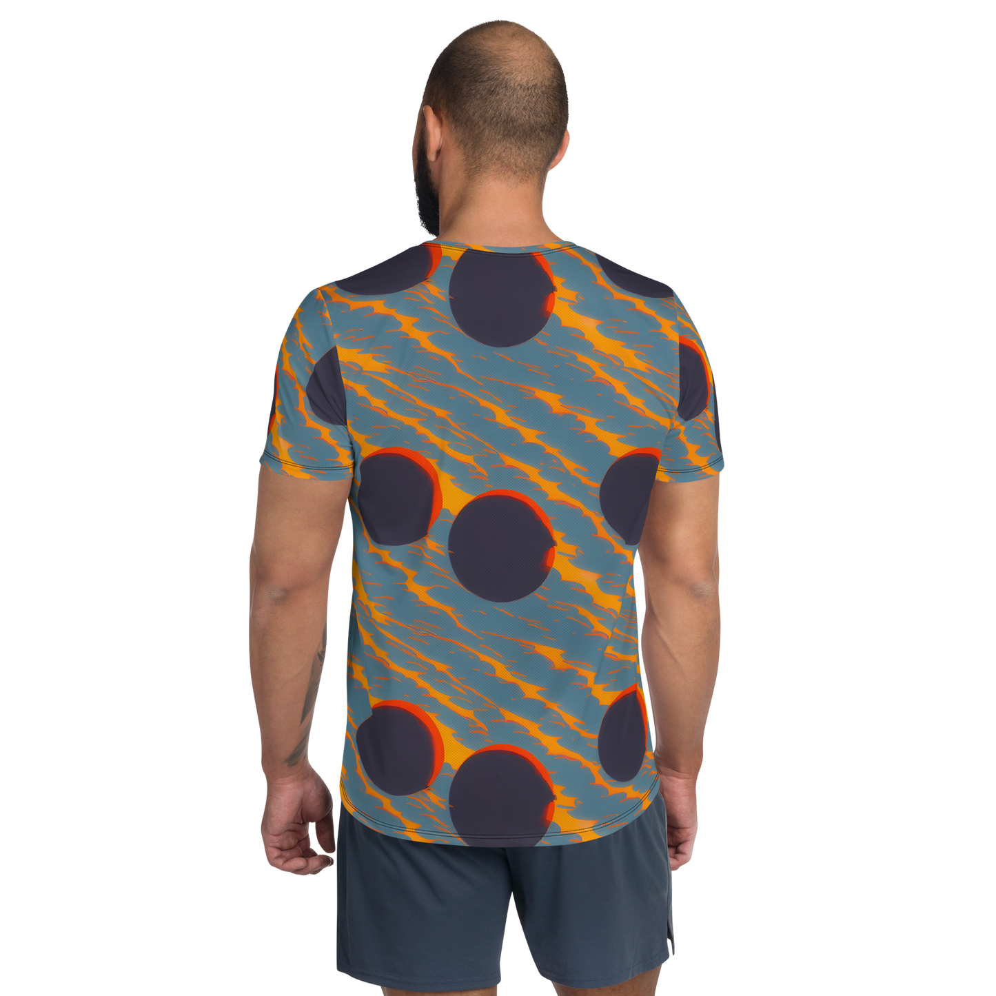 Men's Athletic T-Shirt - Flames of Gravity