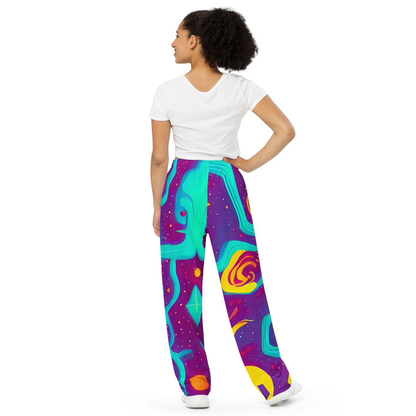 Wide-Leg Pants - Cosmic Current