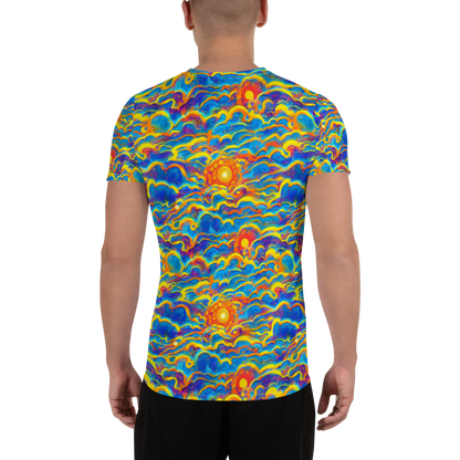 Men's Athletic T-Shirt - Chroma Ripple