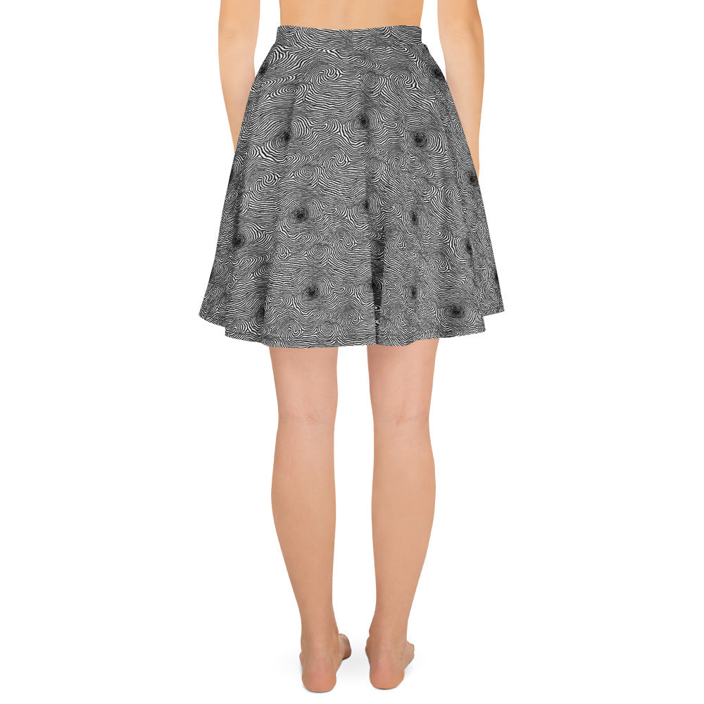 Skater Skirt - Black And White Rhapsody