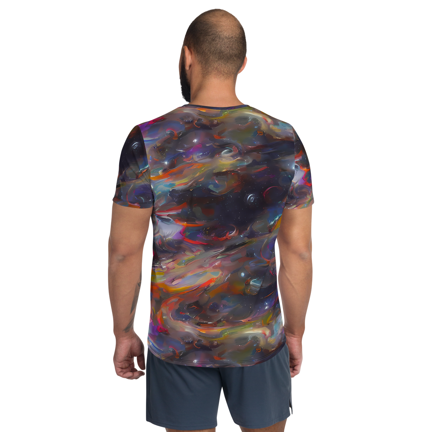 Men's Athletic T-Shirt - Chromatic Flux