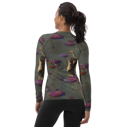Women's Rash Guard - Ethereal Bloom