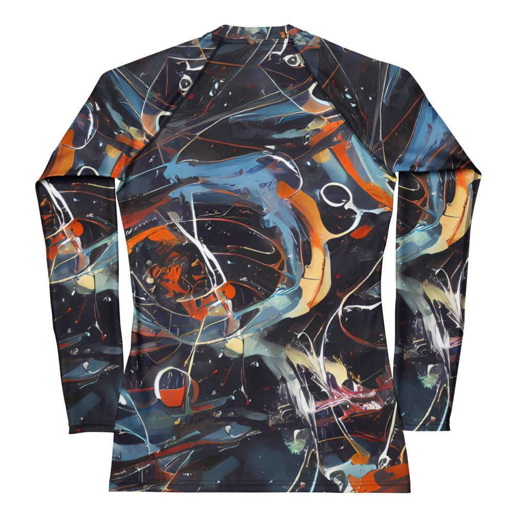 Women's Rash Guard - Neo-Splash Labyrinth
