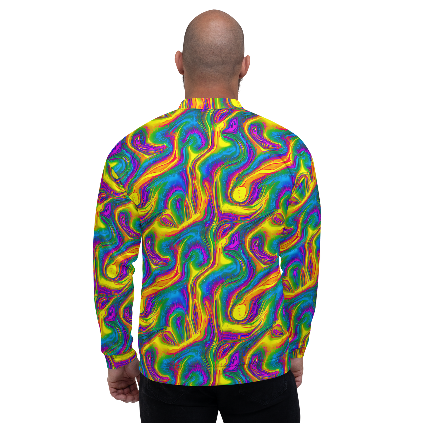 Bomber Jacket - Electric Aurora