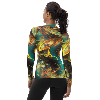 Women's Rash Guard - Elegant Whirl