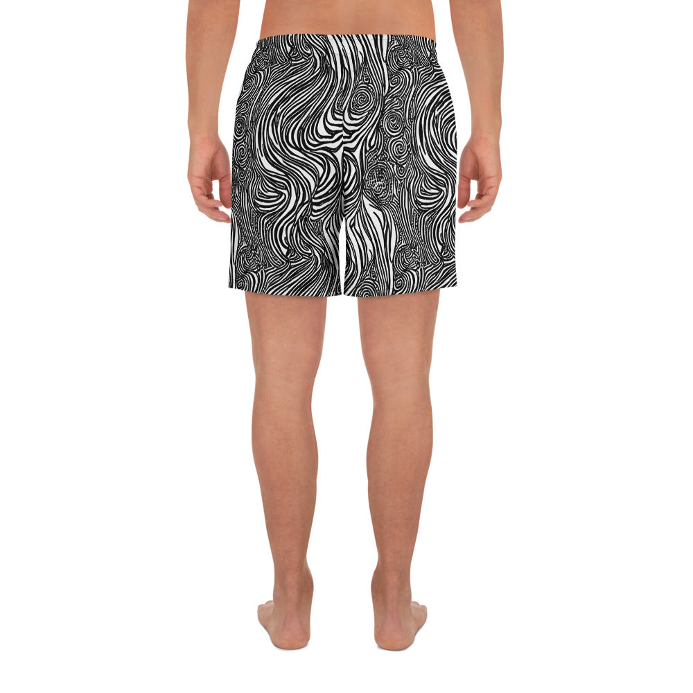 Men's Athletic Shorts - Tidal Tangle
