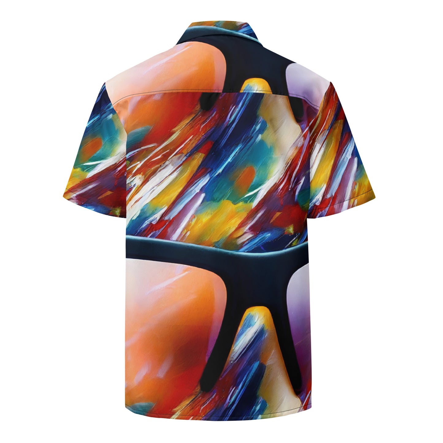 Button Shirt - Brushstroke Symphony