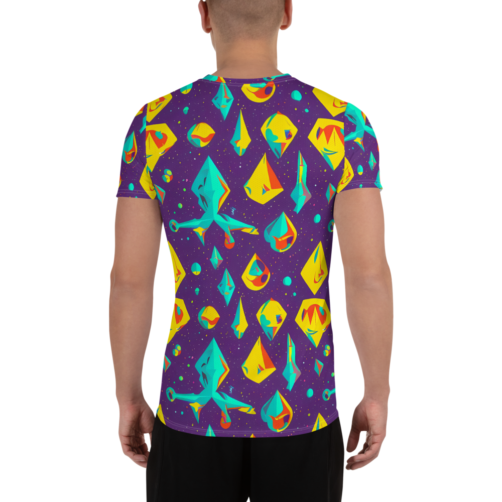 Men's Athletic T-Shirt - Cascading Prism