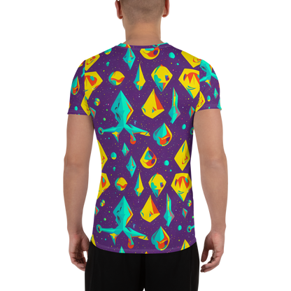 Men's Athletic T-Shirt - Cascading Prism