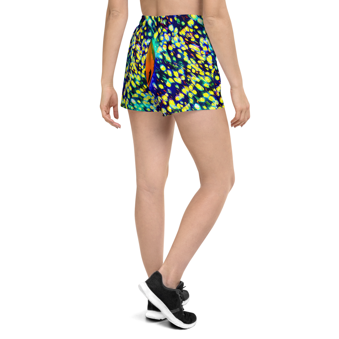 Women’s Athletic Shorts - Illuminated Whirl