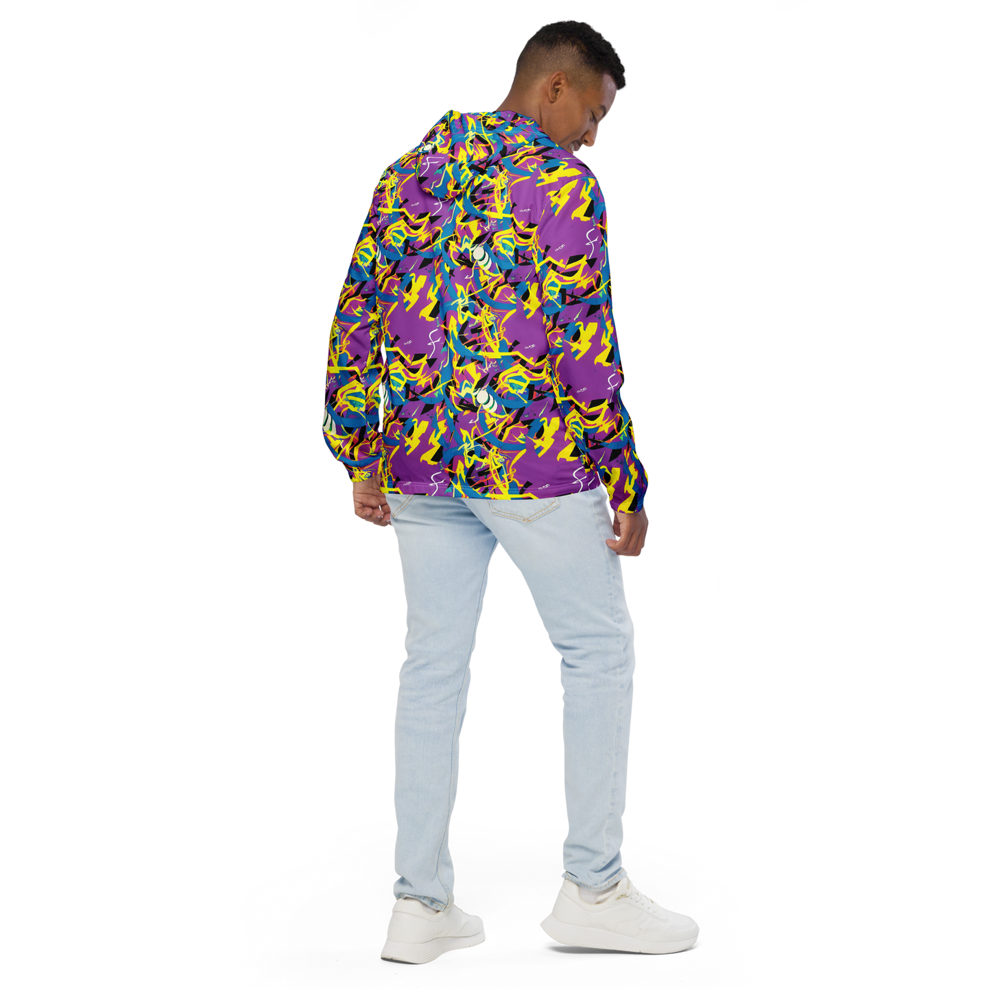 Men's Windbreaker - Galactic Sprawl