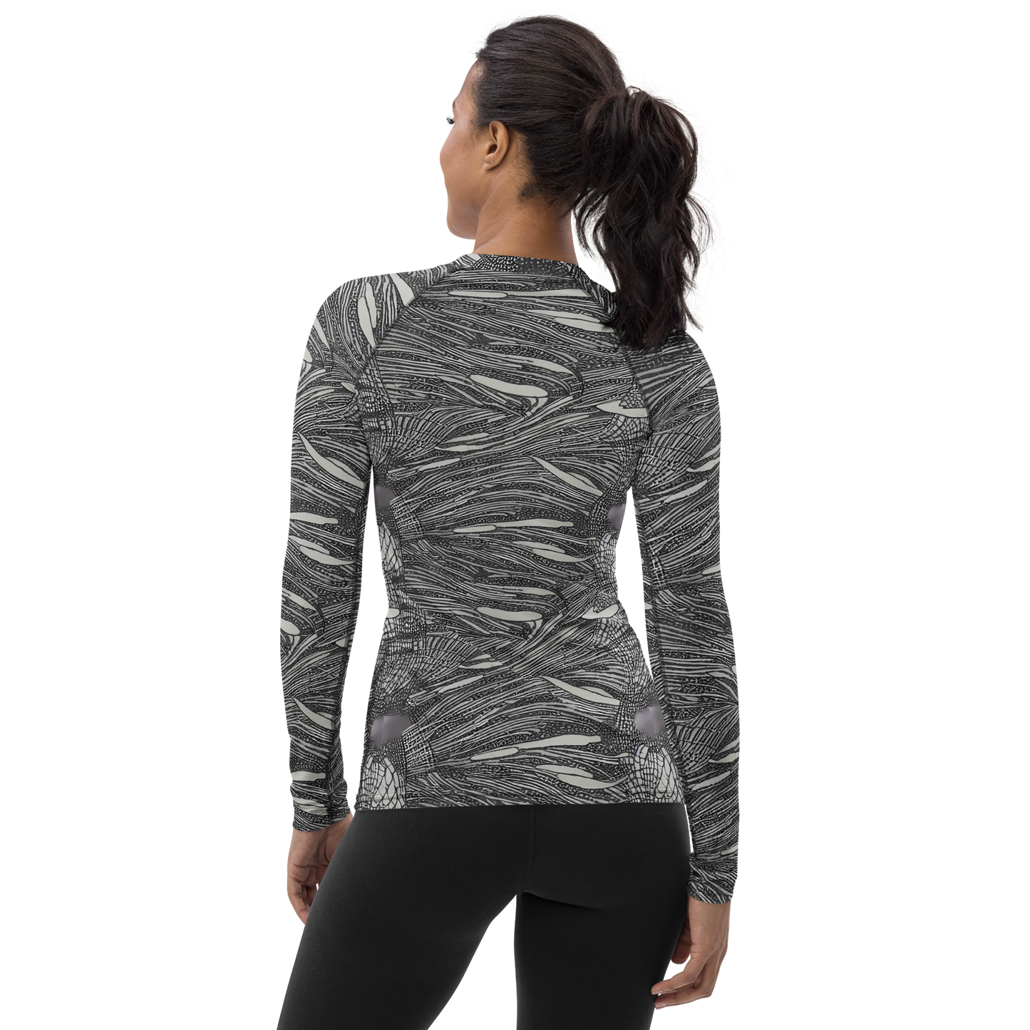 Women's Rash Guard - Sable Currents