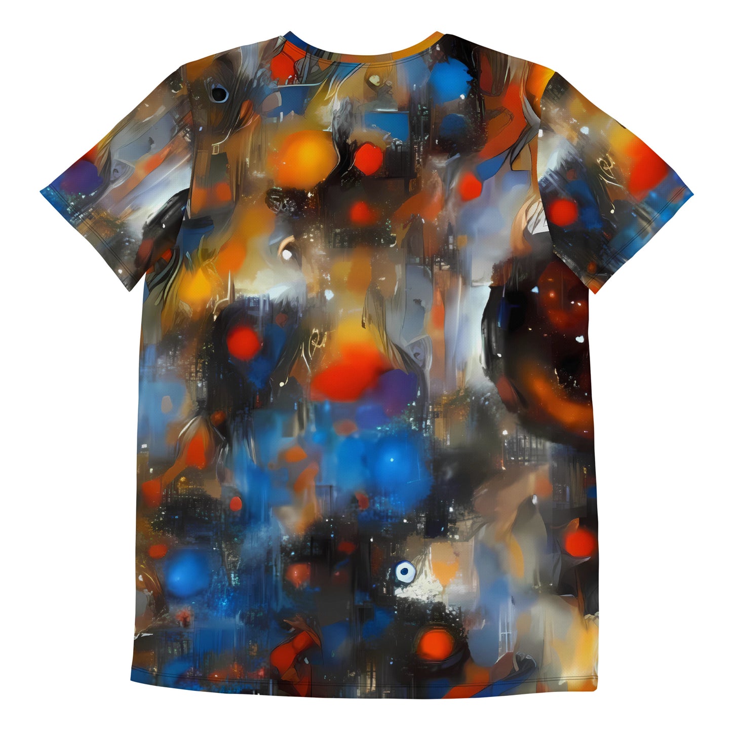 Men's Athletic T-Shirt - Abstract Aqua