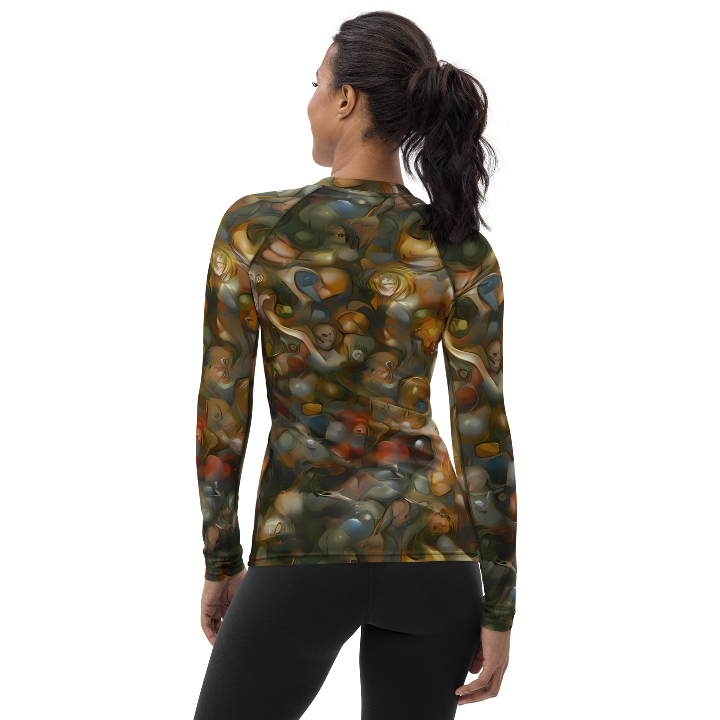 Women's Rash Guard - Cryptic Canvas